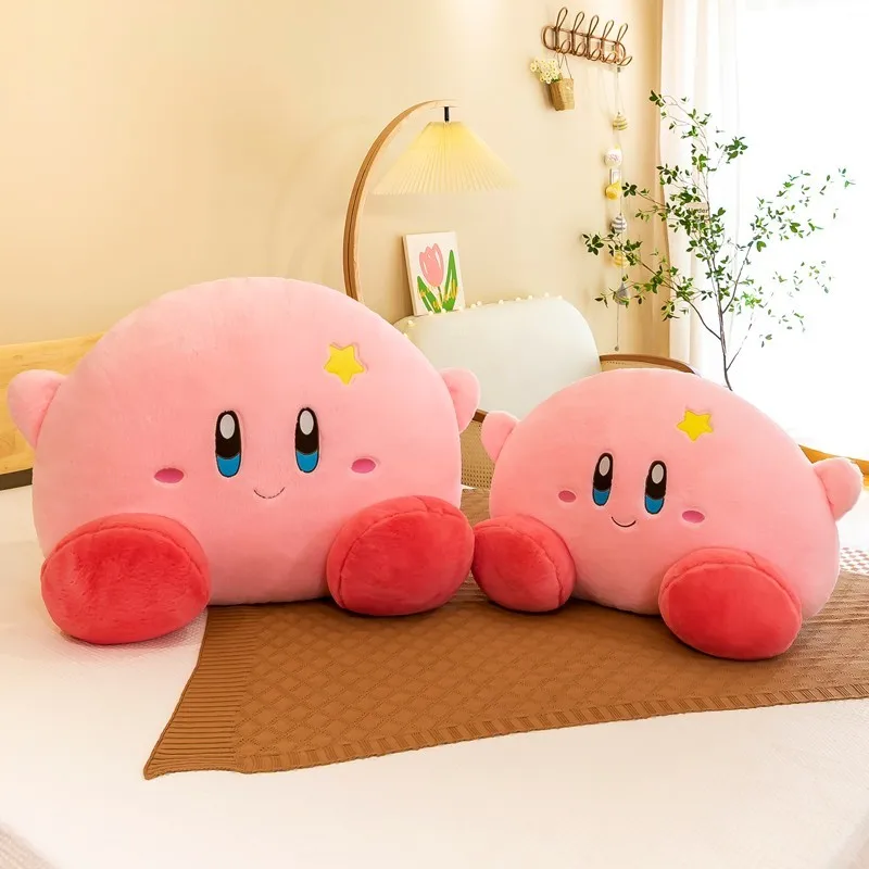 Muñeco de peluche suave de Kirby, almohada de cama de estrella caliente de Anime, juguetes Kawaii, figuras de decoración del hogar, regalo de