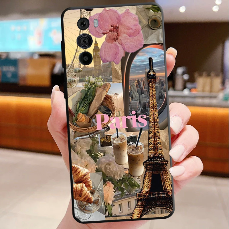 

Paris Funda Phone Case For Motorola Edge 50 40 Pro 60 50 40 30 Ultra Neo Fusion Moto G Play G Stylus G Power G