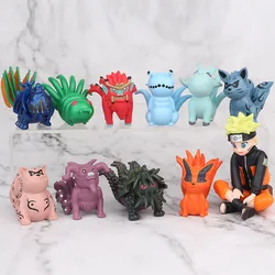 2026 MEW 10PCS Q Version Anime Figure Uzumaki Bijuu Figurine PVC Action Figures Collection Model Toy Gift
