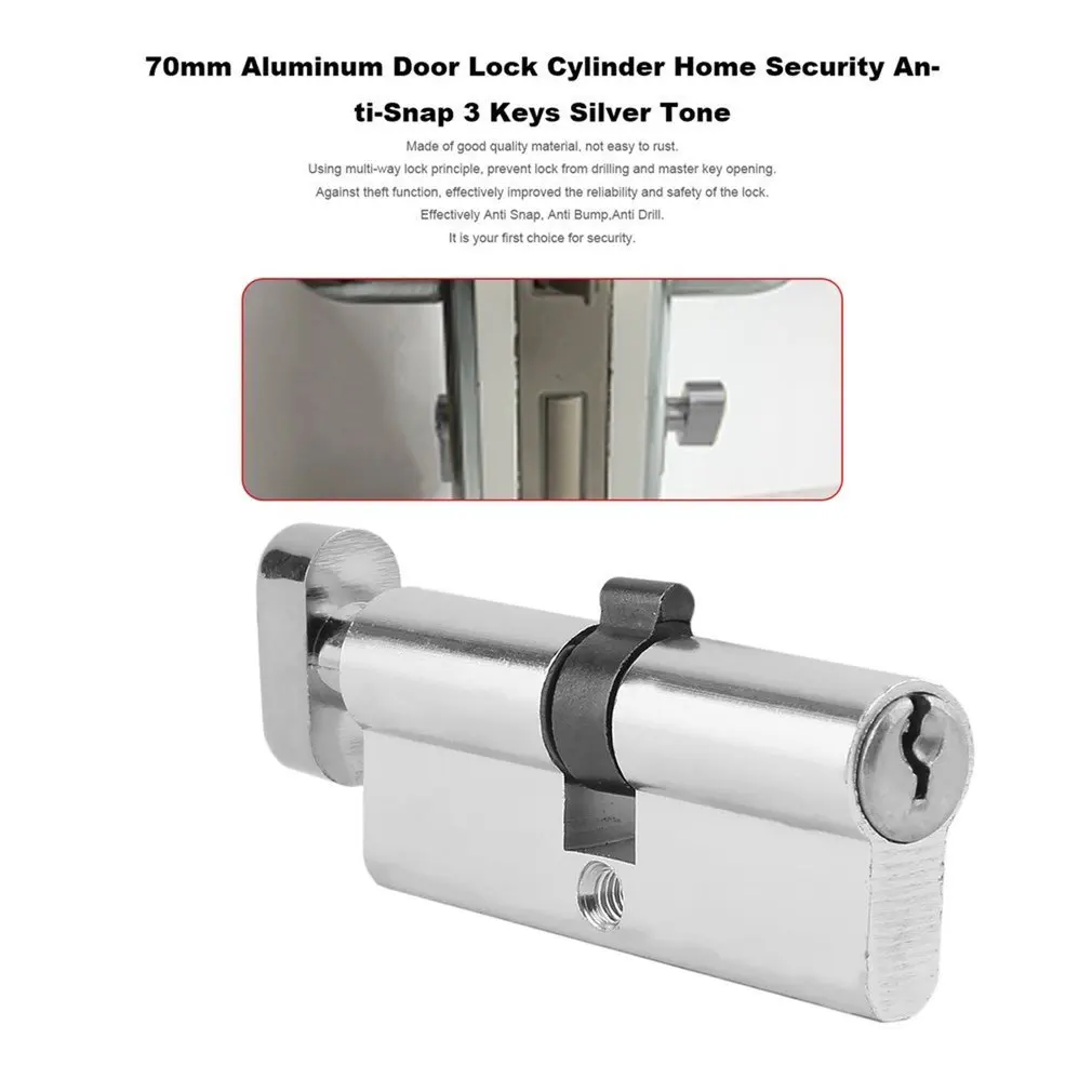 Porte e finestre per camera da letto per interni 60 70 80 mm cilindro serratura AB chiave ingresso antifurto serratura per porta in ottone in lega di alluminio in lega di zinco
