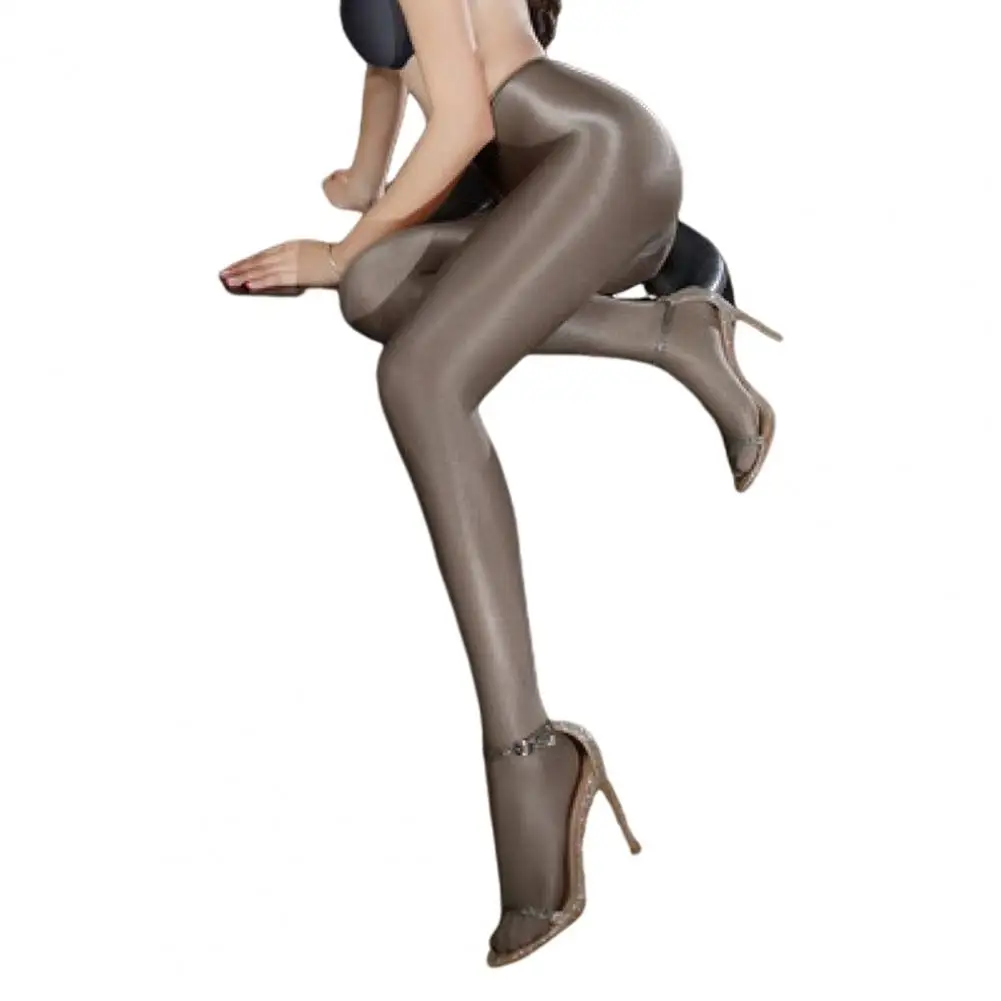 Pantyhose Pearlescent Thin See-through Match Dress Skinny Glitter High Waist Lady Stockings OL Stocking Club Party Pantyhose
