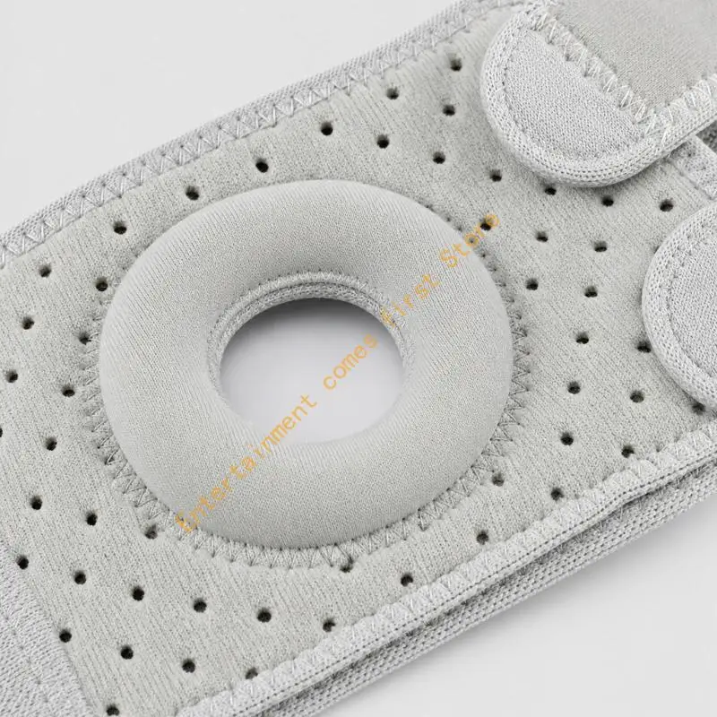 Central-Opening Elbow Support Wrap with Two Adjustable Fasteners and Stretch Fabric for Exercise and Routine Arm Activity 55KD