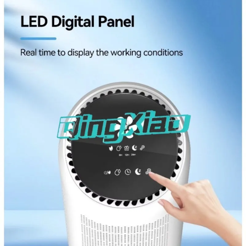 Desktop 2 In 1 Air Purifier Dehumidifier For Home Bedroom Basement Negative Ion Formaldehyde Bacteria Removal Low Noise view 5