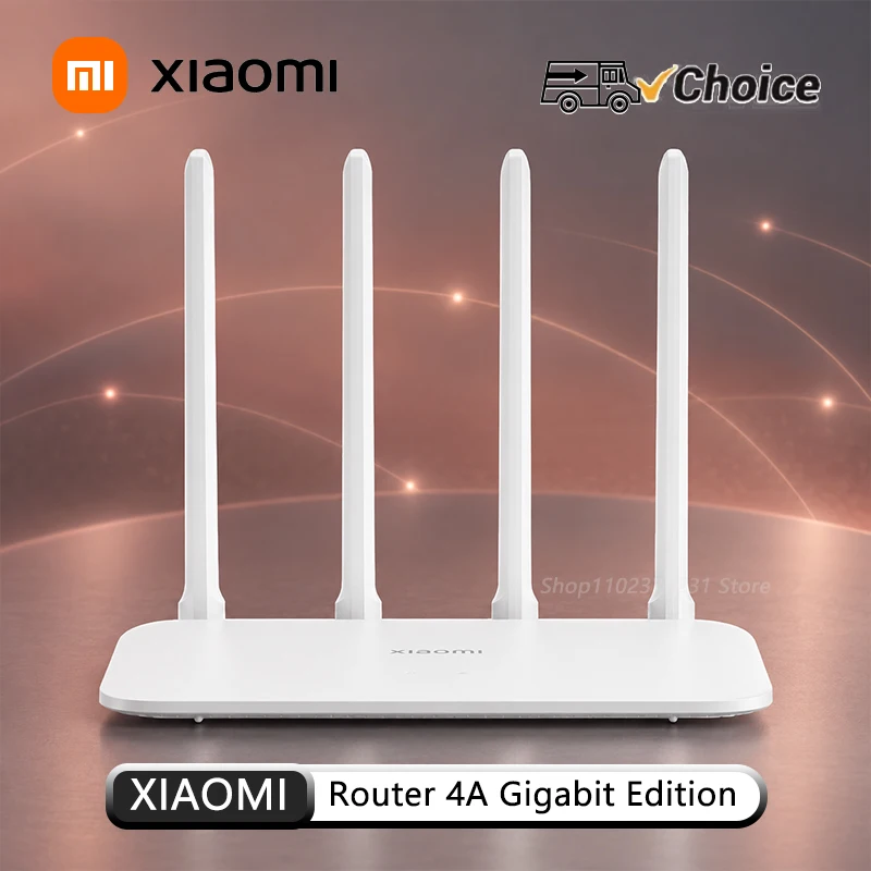 XIAOMI Router 4A Gigabit Edition 1167Mbps 2.4GHz 5GHz Dual Band WiFi 4 Antennas Parental Control Mi WiFi App 128MB RAM NEW CN