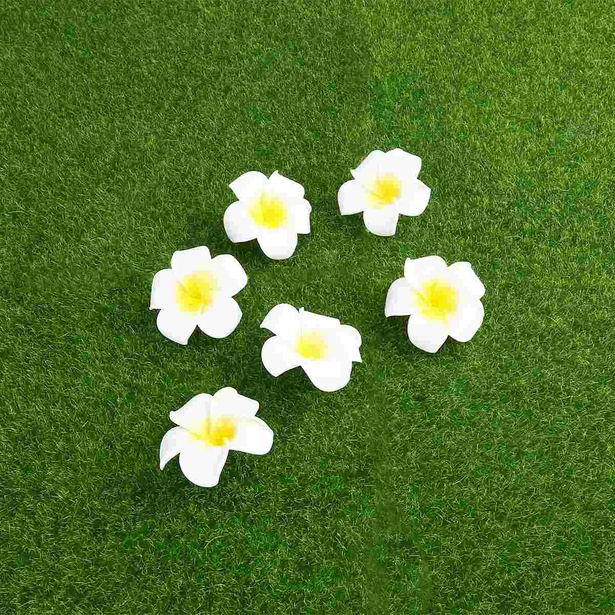 100 Pcs Plumeria Flower Decor Wedding 6cm Artificial Folower Decorate Accessories