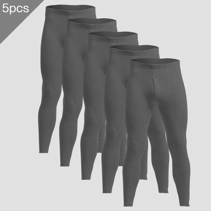 

5PCS Long Johns, men's thermal pants, fleece and thickened cotton wool pant