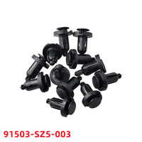 20Pcs For 10mm Hole Auto Fasteners Plastic Snap Rivets Set Roof Moulding Clip 91503-SZ5-003  B01