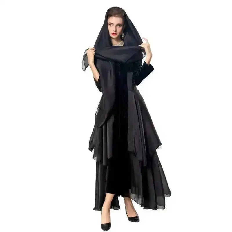 Ruffles Mesh Splice Split Lace-up Women's Trench Solid Lapel Long Sleeve Single Breasted Slim Elegant Windbreaker 3WMT31V