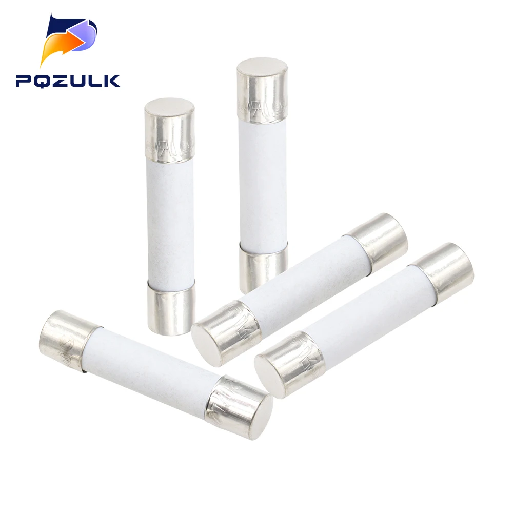 5X20MM 6X30MM Fast Blow Ceramic Fuse Tube 250V 0.5 1 2 3 4 5 6 8 10 15 20 25 30A AMP 5*20 6*30 Slow Down The Car Fuse