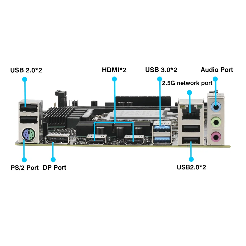 Imagem -03 - Erying-placa-mãe Gaming B760m d4 Lga1700 Suporte Core i3 i5 i7 i9 12 ° 13 ° 12 ° Cpu 12400f 12490f 12600f 12700f 13600f 14400f