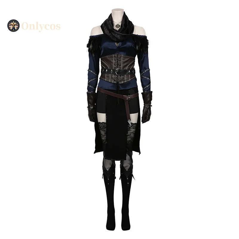 

Костюм для косплея Ведьмак 3, полный комплект, реквизит, аксессуары для женщин, Хэллоуин, карнавал, вечеринка Onlycos