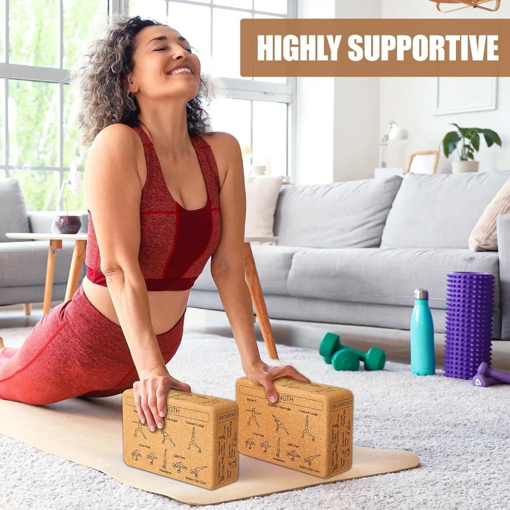 Eco-Friendly Cork Yoga Tiles - Yoga Fitness Exercise Mat