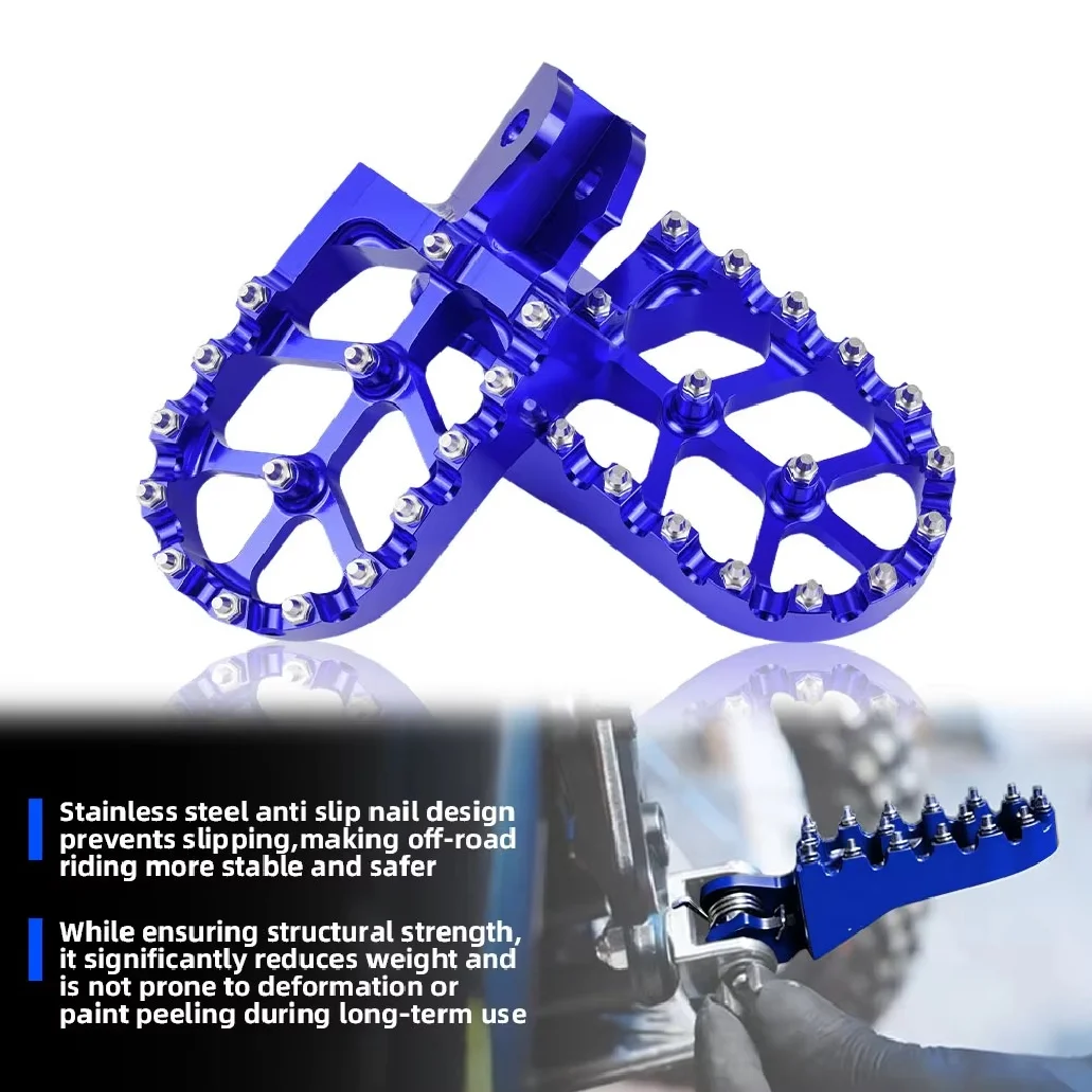 Akcesoria do motocykli Surron CNC, w tym podnóżki i pedały, przeznaczone do modeli Talaria Sting, Sur Ron Lightbee, CRF 150F, 230F oraz rowerów elektrycznych. — 2