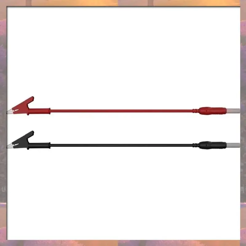 أعلى بيع 2 قطعة 4 مللي متر قابل للسحب سلامة الموز التوصيل إلى الموز التوصيل 1 متر النيكل مطلي النحاس الموز التوصيل J.70019 اختبار الرصاص أحمر أسود