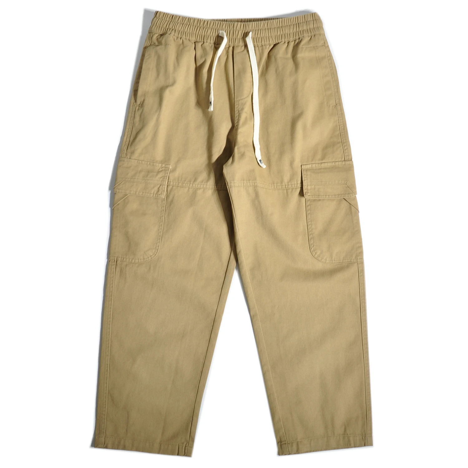 

Брюки-карго свободного кроя в японском стиле, американский стиль спецодежды с завязками на талии, 100% хлопок, осень 202, базовый вариант для улицы