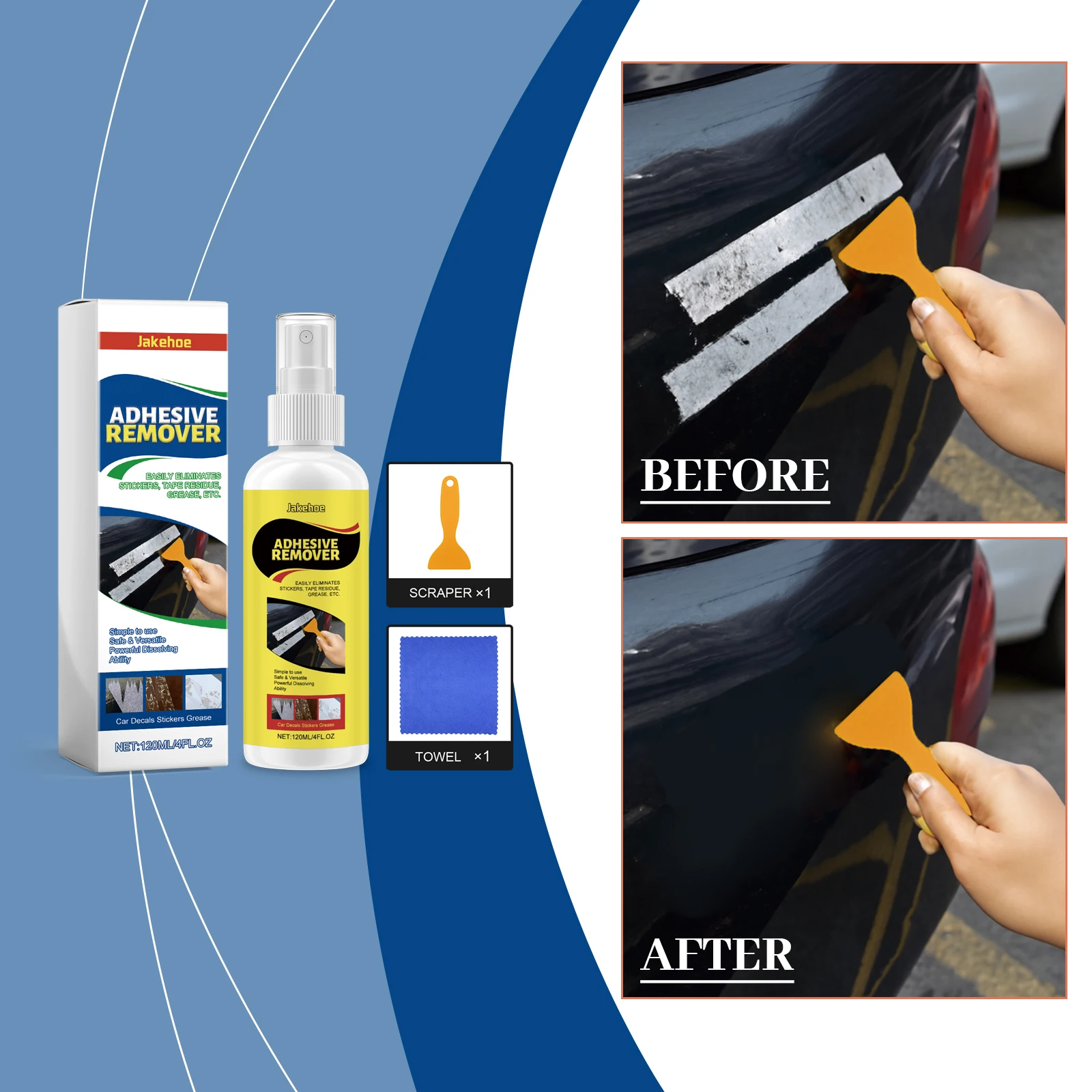 Sticky Residue Remover Car Window Film Adhesive Remover Sticker Cleaning Spray Glue Remover Cleaning Agent Cleaning Products