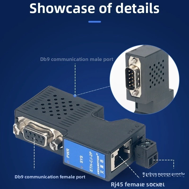 ETH-CJ-2P For Omron PLC CJ1M CJ2M CS1 CG1 NX1P Serial Port To Ethernet Expansion Module