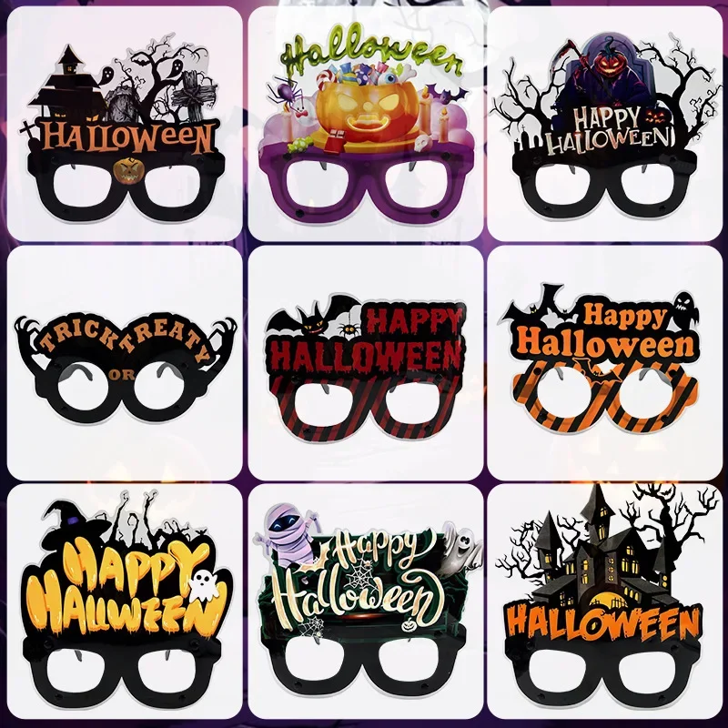 

Halloween Plastic PVC Party Glasses Halloween Party Party Funny Pose Props Decorations Wholesale Decor Mask Funny Personality