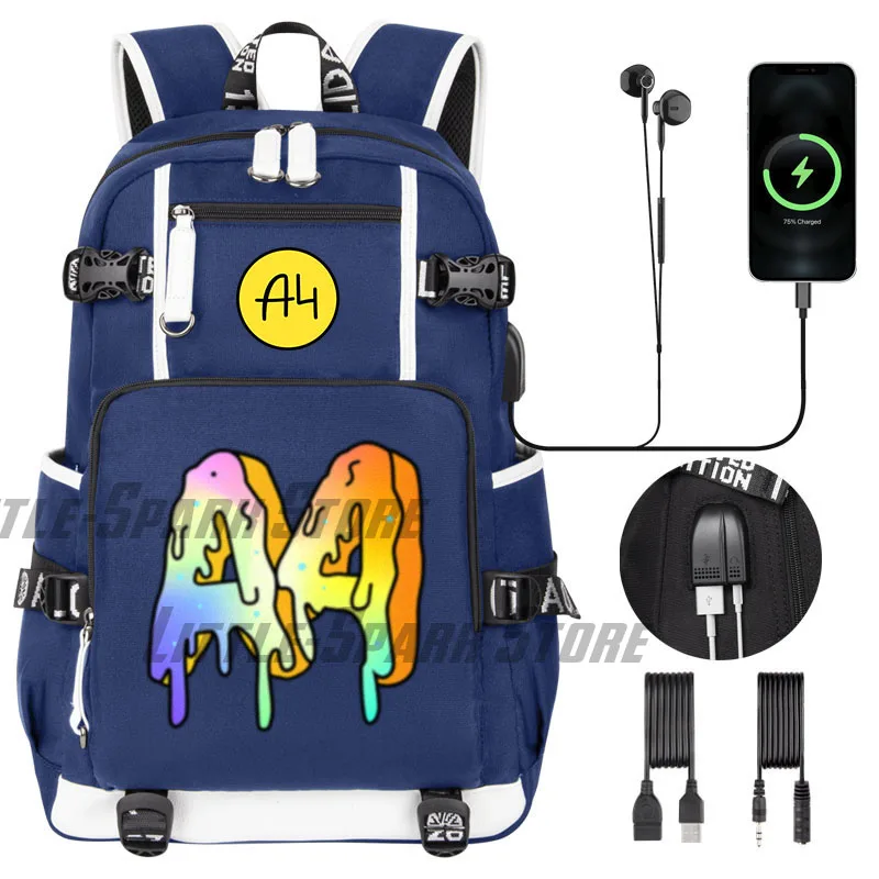 Imagem -02 - Donuts Criança Mochila a4 a4 a4 a4 a4 Schoolschoolschoolschoolschoolschoolmochila para Estudantes da Escola Primária Crianças Estudantes Mochila Menino Lona Usb a4