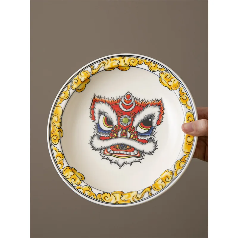 Retro Handmade Ceramic Dry Soaking Tray Small Tea Tray Fruit Tray for Home Pot Holder Pot Pad Bottom Seat for Home