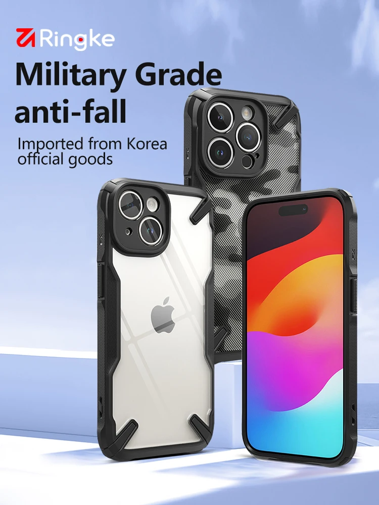 Ringke Case Compatible with iPhone 15 Pro 6.1-Inch, [Military-Grade Protection] Advanced Protection PC + TPU Bumper Phone