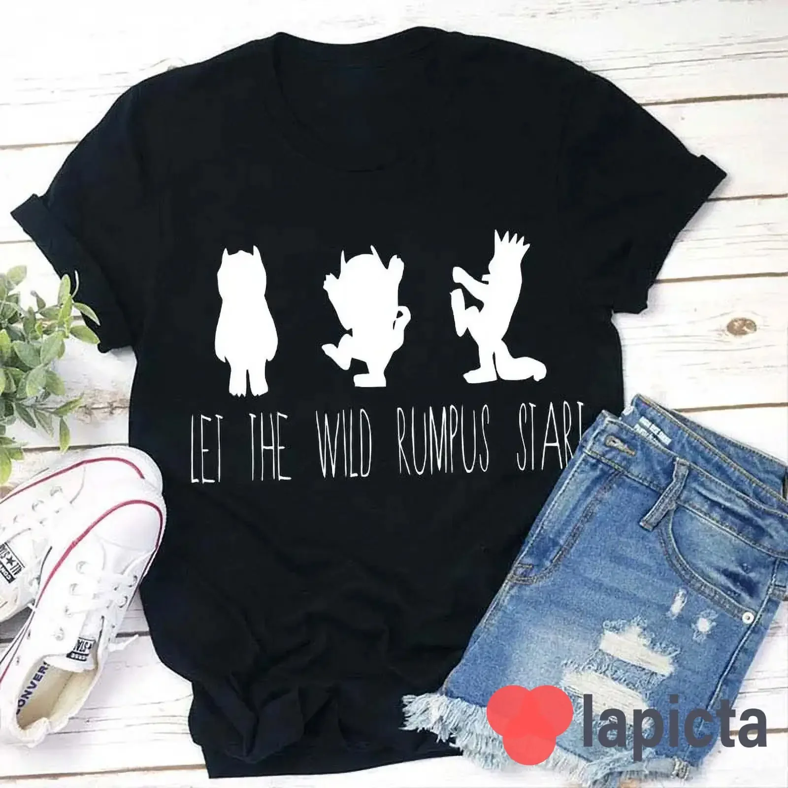 Let The Wild Rumpus Start Where Things Are T Shirt Funny Monster Casual Teacher Kindergarten  vintage Washed designer clothes