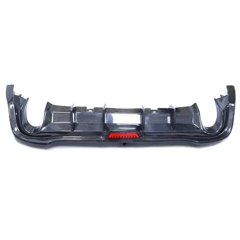 

High Quality Carbon fiber with light rear lip spoiler surrounding modified auto parts exterior trim for 8