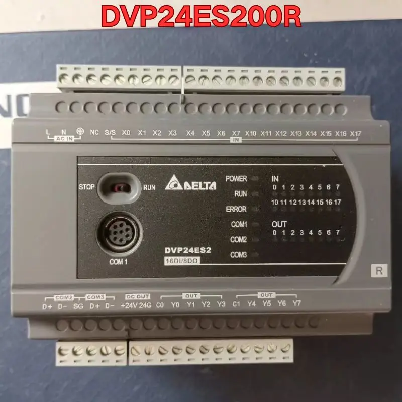 

Second-hand PLC module DVP24ES200R function test is normal