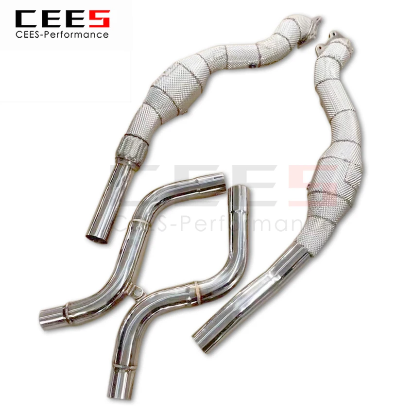 

CEES Exhaust System For Dodge Challenger Headers With Catalyst Test Pipe Converter High Flow Catted Exhaust Downpipe Car Parts