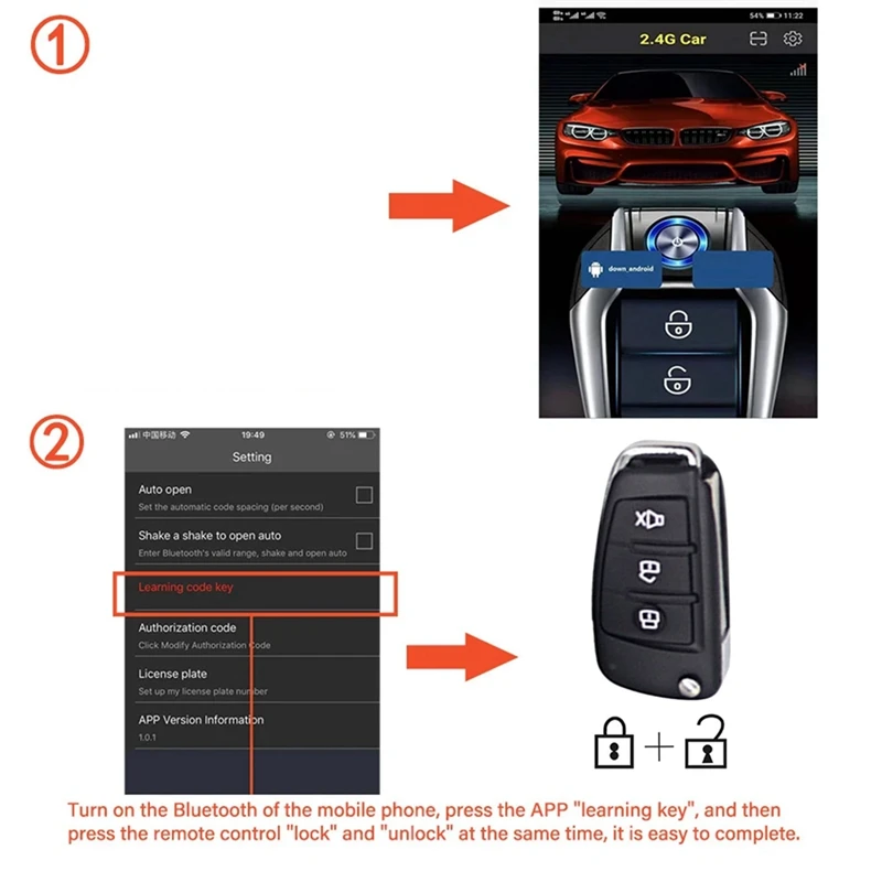 Universal Car Alarm With Autostart Intelligent Ignition System Remote With Stop Button For Cars Engines Spare Parts Accessories