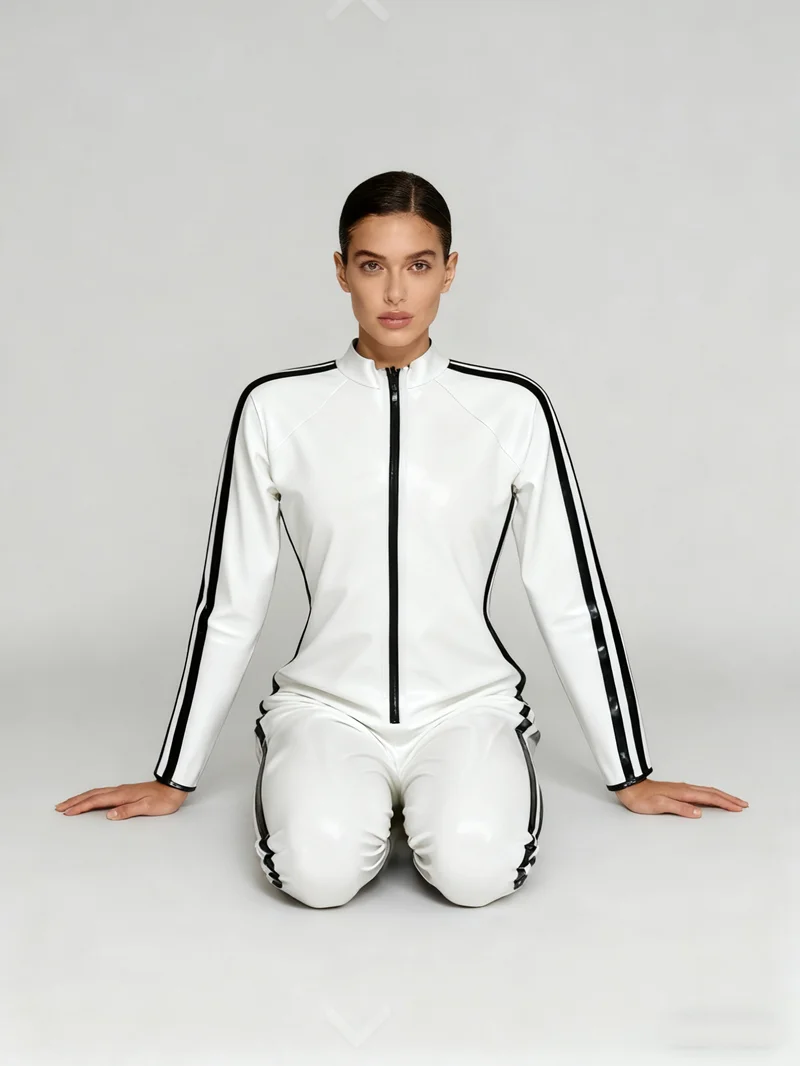 

Latex Rubber Catsuit Tight Body Suit for Halloween Costume Party - Sexy Alluring Cat Suit for Women