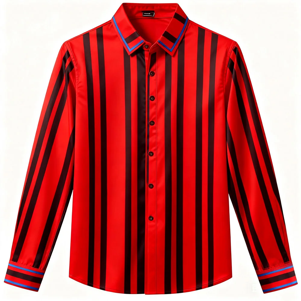 

Men's Bright in ColourChristmas Striola Casual Outdoor Street Elastic Soft Summer New Daily T-Shirt Clothing Elegant Men Top's