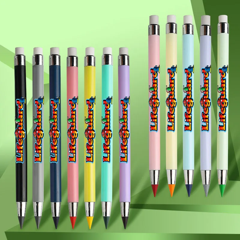

12 pieces of creative fire-fighting element eternal pencils, fire-prevention color planner pens, no-sharpening drawing pens