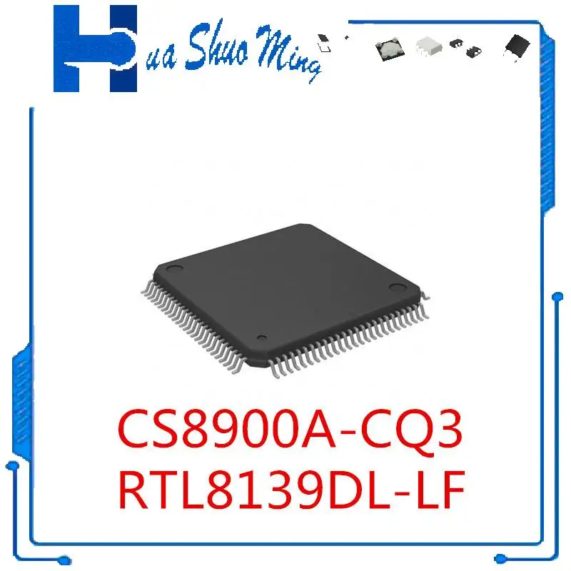 5Pcs/Lot RTL8139DL-LF  CS8900A-CQ3 TQFP100