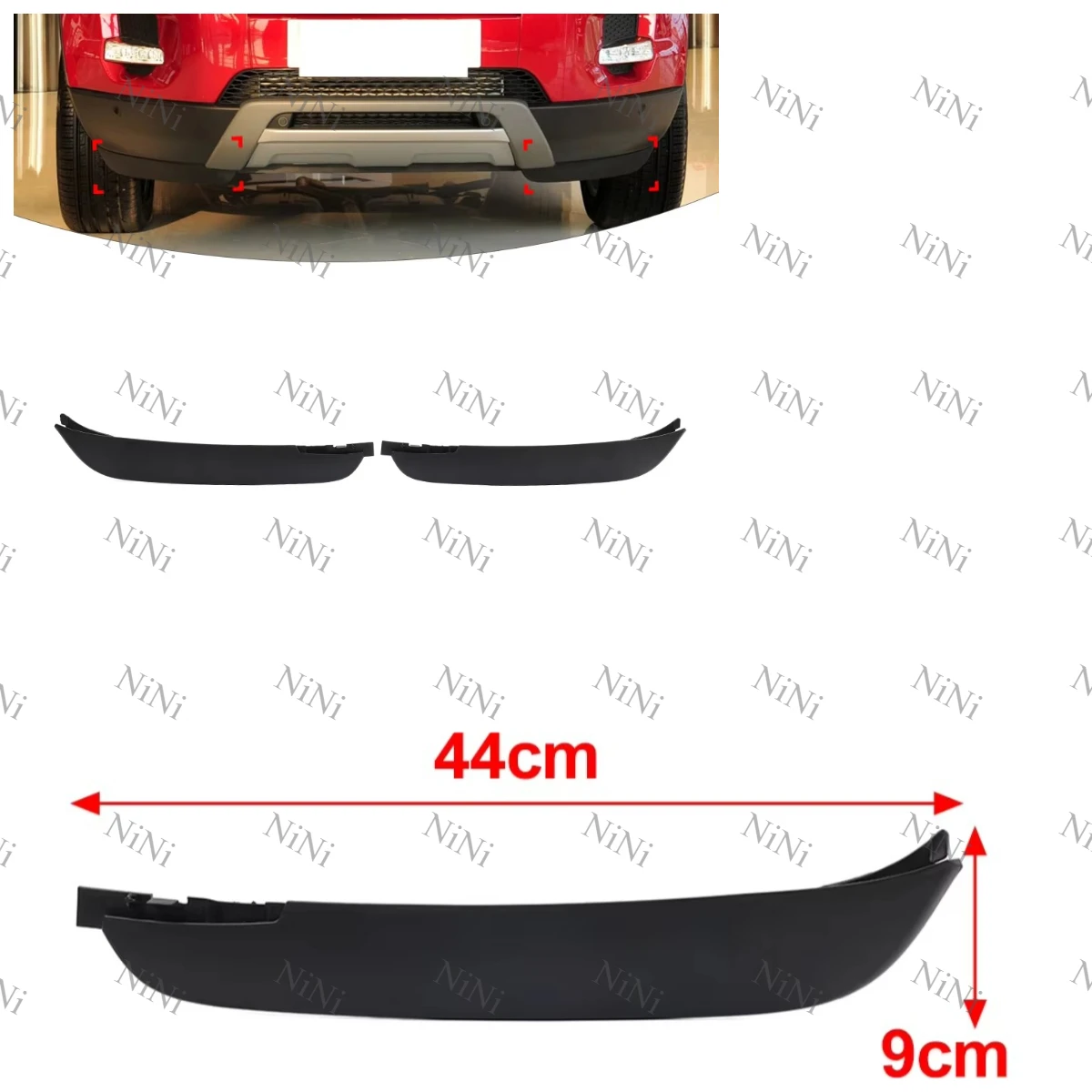 Accessories For Land Rover Range Rover Evoque 2011 2012 2013 2014 2015 LR026537 LR026536 Front Bumper Lower Air Deflector Cover