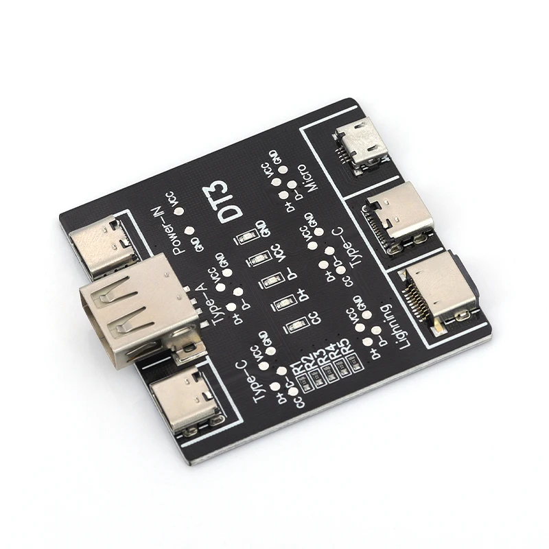 1-5PCS DT3 Test Module, Type-C Lightning MicroUSB Multi-port Cable Detector for Data Transmission and Charging Testing