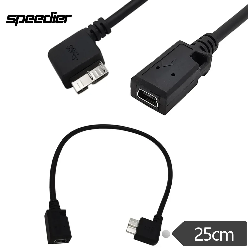 

3.0 Micro B To Mini5p Feamle Cable For Nikon Canon Slr Camera Connection Computer Connection Cable 0.3m