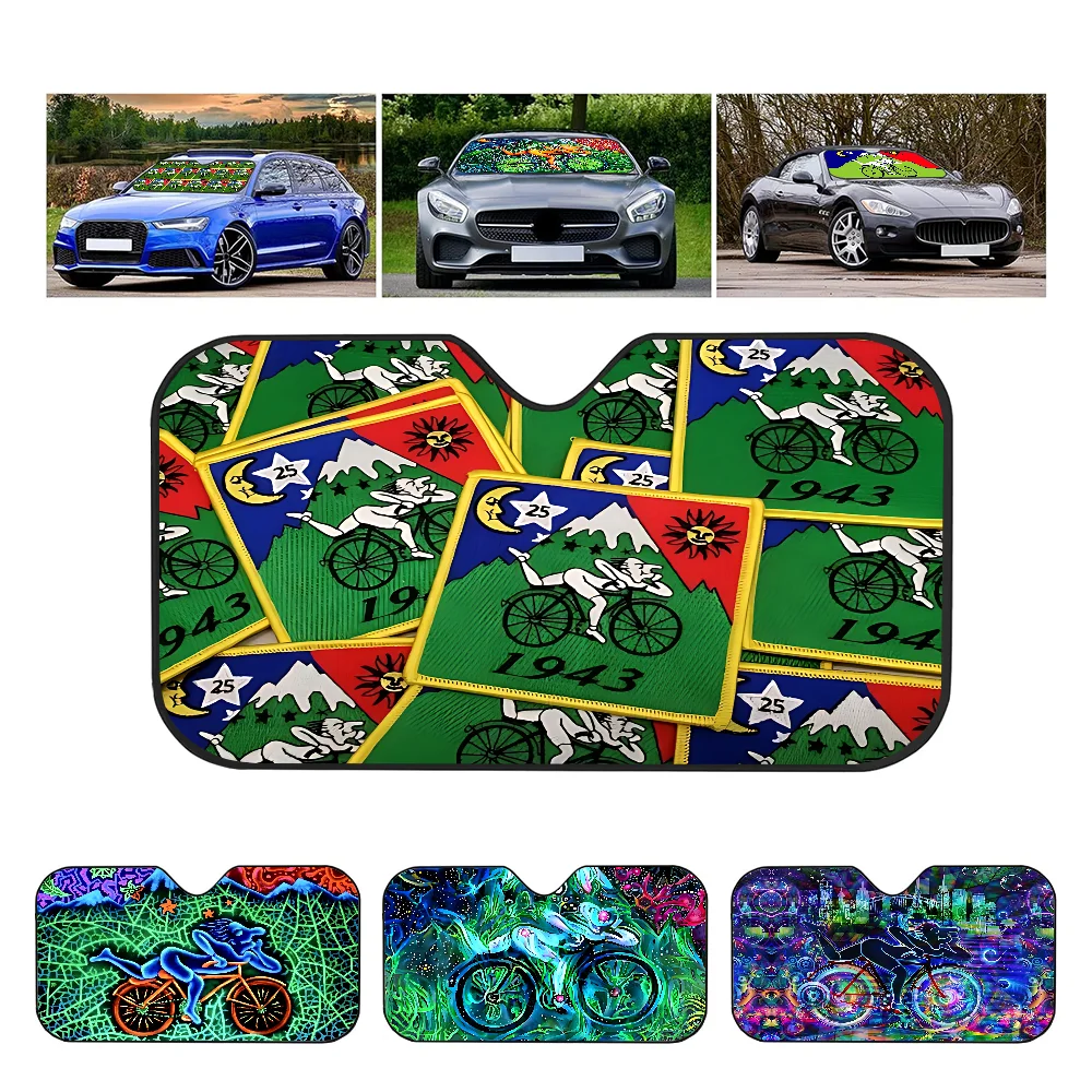 LSD 1943 Albert Hofmann Anime Personalized Windshield Sunshade Car Cover Sun Shade Auto Sun Visor Car-covers Car Protection