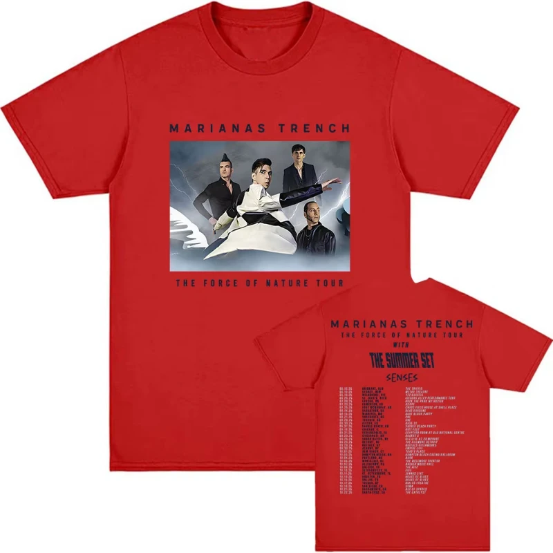 مارياناس خندق الفرقة بلايز قوة جولة الطبيعة تي شيرت الصيف القطن الرجال النساء تي شيرت للجنسين الشارع الشهير عادية الرجال تيز