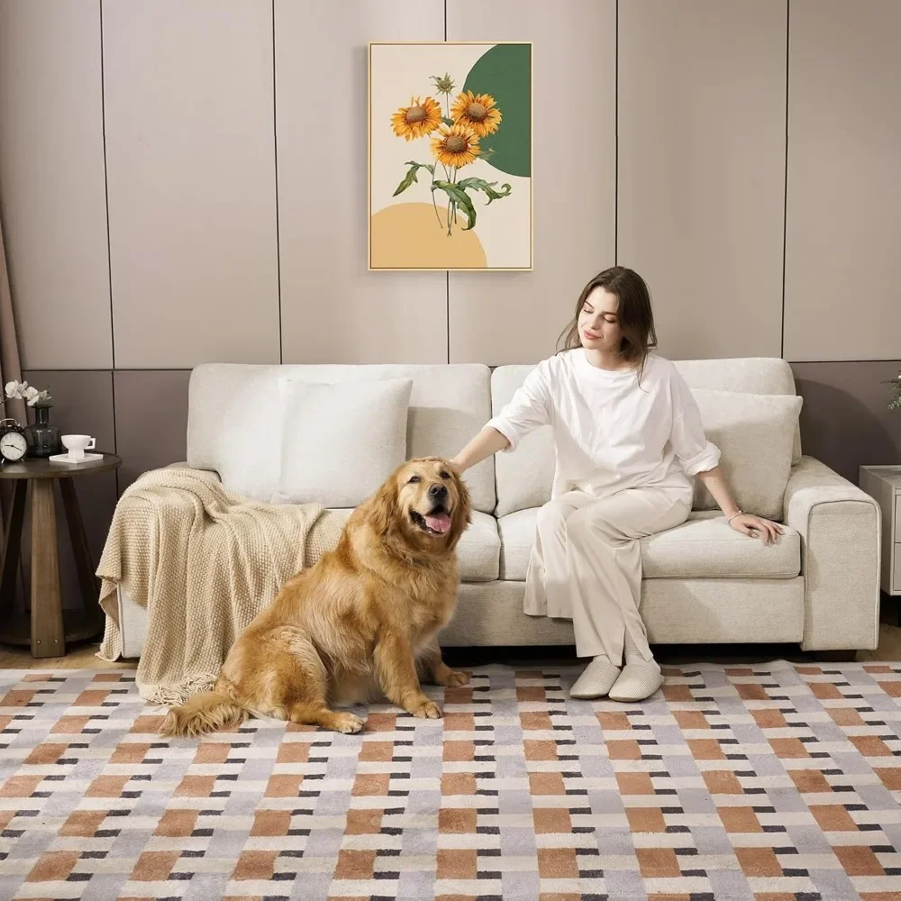 

【Modern Chenille Recliner】Small Loveseat Sofa with Removable Cover | Space Spring Cushions & Solid Frame for Living Room