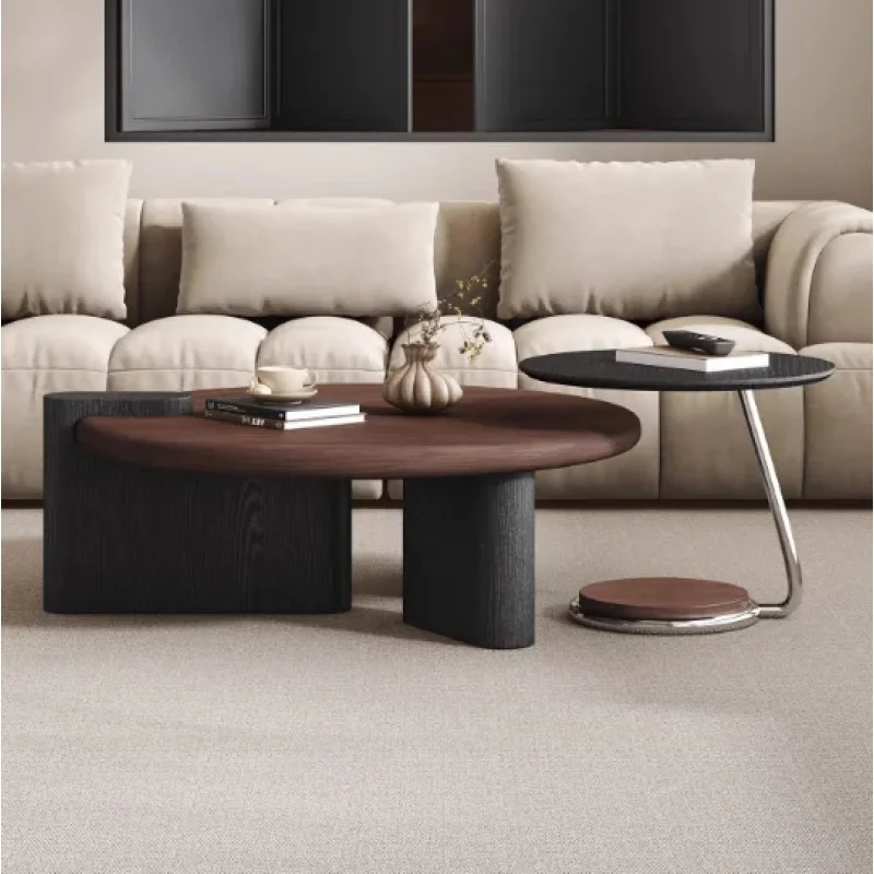Round coffee table combination, simple living room, small hou unit