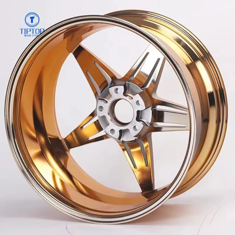 Polished Forged Aluminum Alloy Wheels for Racing Cars