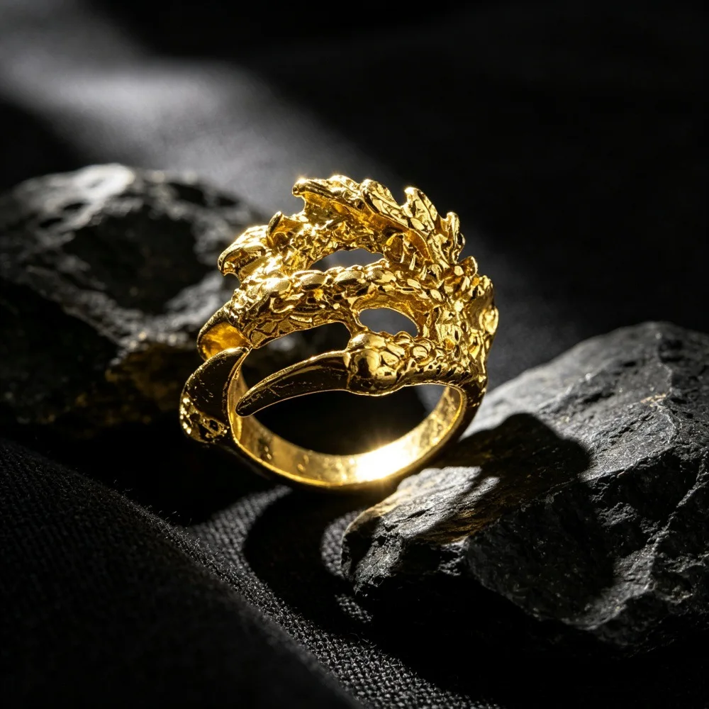 Dragon Claw Eagle Talon Ring, Stylish Bold Creative Jewellery Punk Finger Ring for Trendsetters