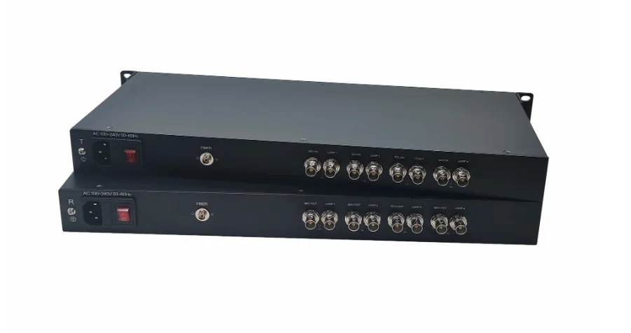 

4 channel 3g sdi video converter with loop out sdi fiber multiplex 20km single fiber