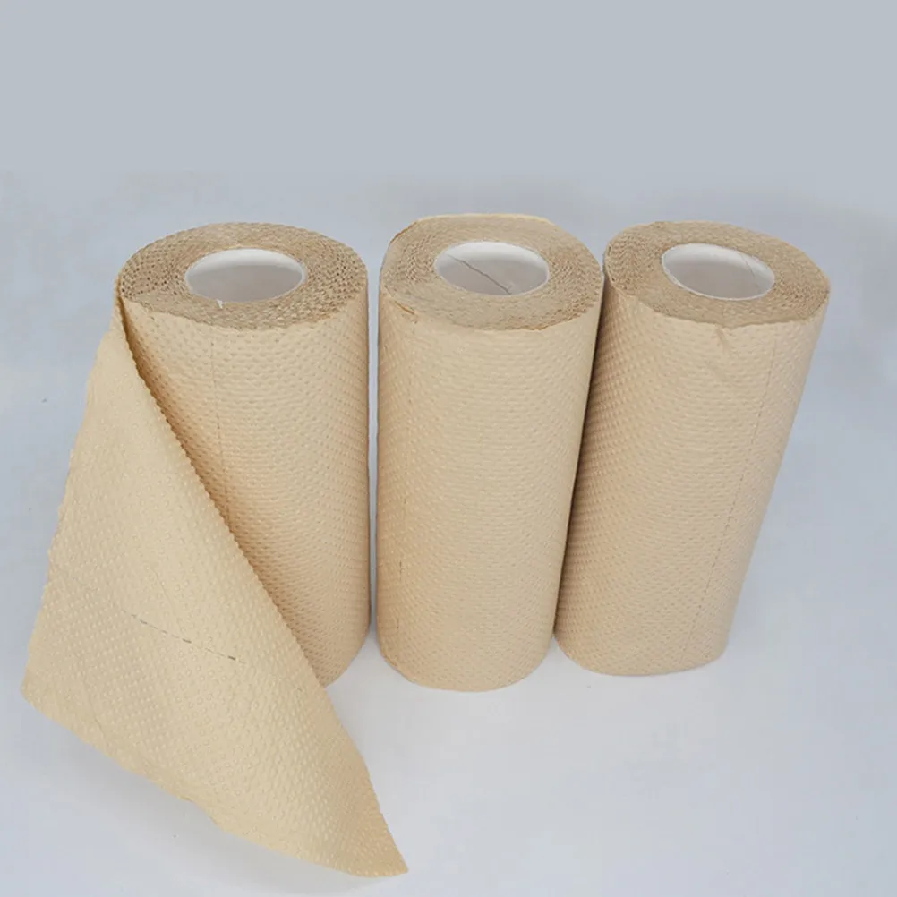 2 Roll Thickened Eco Friendly Bamboo Pulp Paper Towels Super Absorbent Oil Water Absorbing Hand Towel for Home Kitchen Hotel