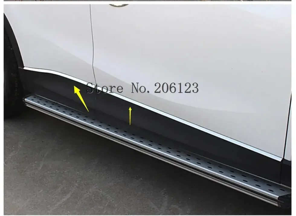 For Mazda Cx-5 Cx5 2012 2013 2014 2015 2016 Chrome Door Side Line Body Molding Garnish Trim Cover Protector Decoration Stainless