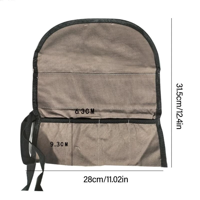 Tool Storage Bag For Wrench Screwdriver Compartments Organisers Tool Roll Up Bag C7AC