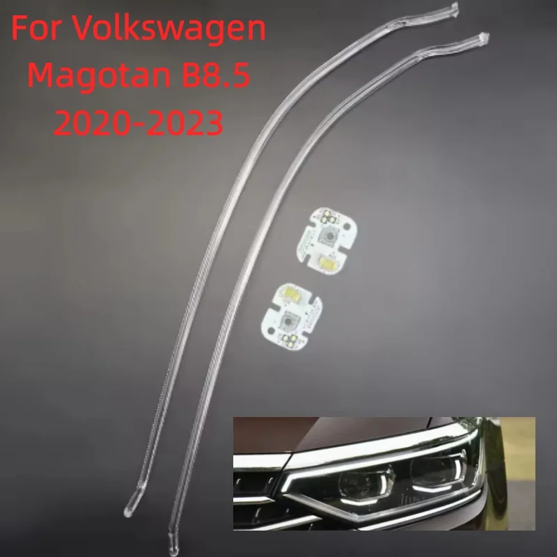 Car Headlight DRL Circuit Board Chip White Angel Eye Ballast Module For VW Magotan B8.5 2020-2023 Low Spec Daytime Running Light