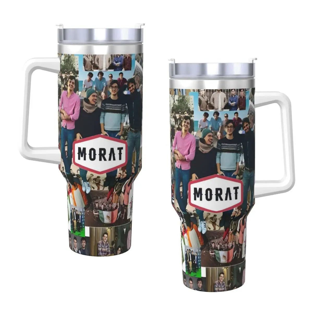 Stainless Steel Tumbler Morat Music Band Thermal Cups Portable Cold and Hot Car Mugs Beach Graphic Water Bottle