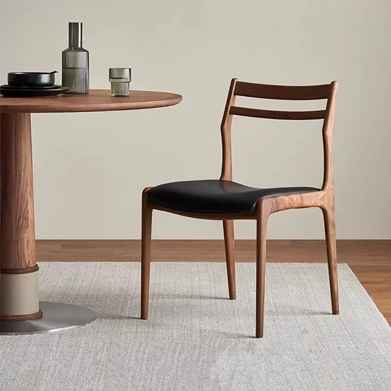 Solid wood dining chair Chinese antique restaurant Home  dining Italian minimalist designer Nordic desk